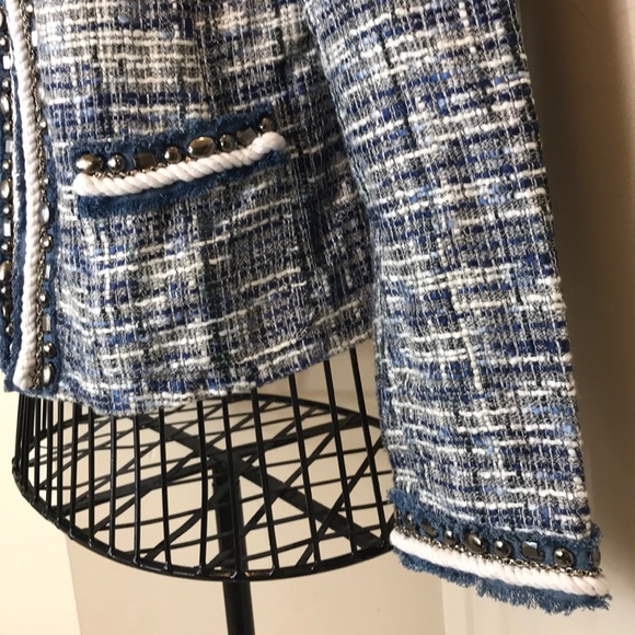 Katherine Blue, White & Silver Jacket Size XL - Picture 5 of 8